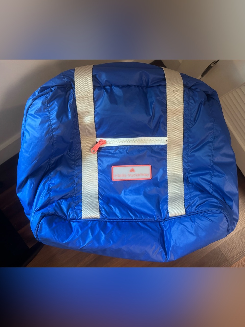Adidas by Stella McCartney Blue with Hot Pink Trim Gym Duffel Bag